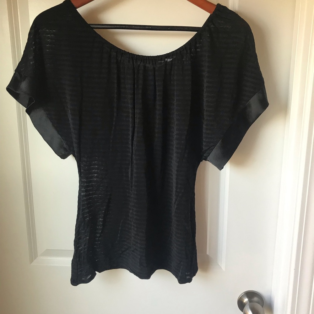 2/$15 Express Black Sheer Top